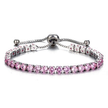 Load image into Gallery viewer, Luxury 4mm Cubic Zirconia Tennis Bracelets Iced Out Chain Crystal Wedding Bracelet For Women Men Gold Silver Color Bracelet