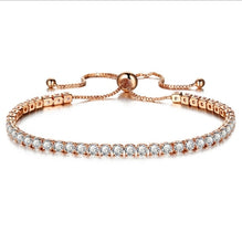 Load image into Gallery viewer, Luxury 4mm Cubic Zirconia Tennis Bracelets Iced Out Chain Crystal Wedding Bracelet For Women Men Gold Silver Color Bracelet