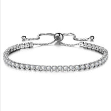 Load image into Gallery viewer, Luxury 4mm Cubic Zirconia Tennis Bracelets Iced Out Chain Crystal Wedding Bracelet For Women Men Gold Silver Color Bracelet