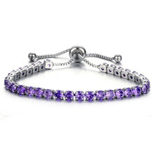 Load image into Gallery viewer, Luxury 4mm Cubic Zirconia Tennis Bracelets Iced Out Chain Crystal Wedding Bracelet For Women Men Gold Silver Color Bracelet