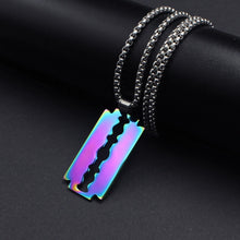 Load image into Gallery viewer, FIREBROS 2021 New Fashion Street Hip-Hop Rock Jewerly Men Women Stainless Steel Quenched Letter Magazine Flame Pendant Necklaces