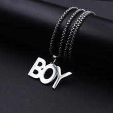 Load image into Gallery viewer, FIREBROS 2021 New Fashion Street Hip-Hop Rock Jewerly Men Women Stainless Steel Quenched Letter Magazine Flame Pendant Necklaces