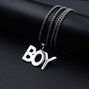 FIREBROS 2021 New Fashion Street Hip-Hop Rock Jewerly Men Women Stainless Steel Quenched Letter Magazine Flame Pendant Necklaces