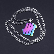 Load image into Gallery viewer, FIREBROS 2021 New Fashion Street Hip-Hop Rock Jewerly Men Women Stainless Steel Quenched Letter Magazine Flame Pendant Necklaces