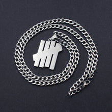 Load image into Gallery viewer, FIREBROS 2021 New Fashion Street Hip-Hop Rock Jewerly Men Women Stainless Steel Quenched Letter Magazine Flame Pendant Necklaces