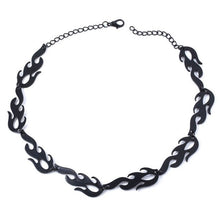 Load image into Gallery viewer, Punk Flame Necklace Trend Hip Hop Flame Clavicle Chain Bracelet Collar Rock Men’s And Women’s Collar Fashion Jewelry Gift